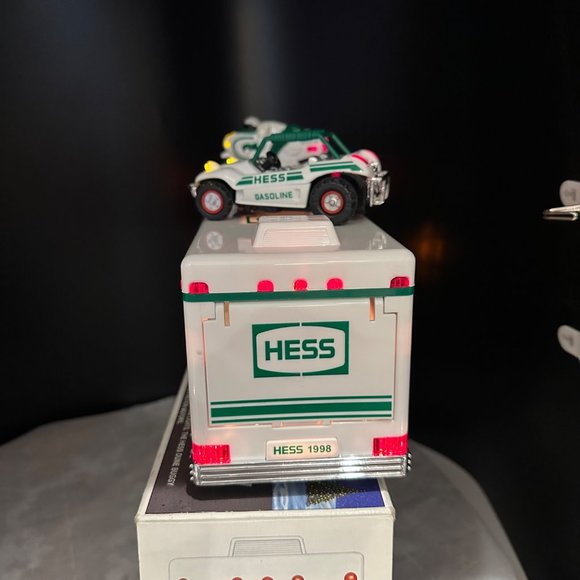 Hess Recreation Van Dune Buggy Motorcycle Lights 1998 Loading Ramp Friction Moto - Picture 9 of 10